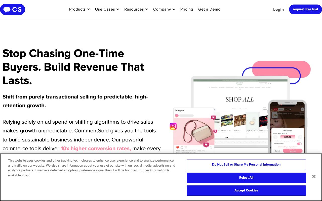 CommentSold website