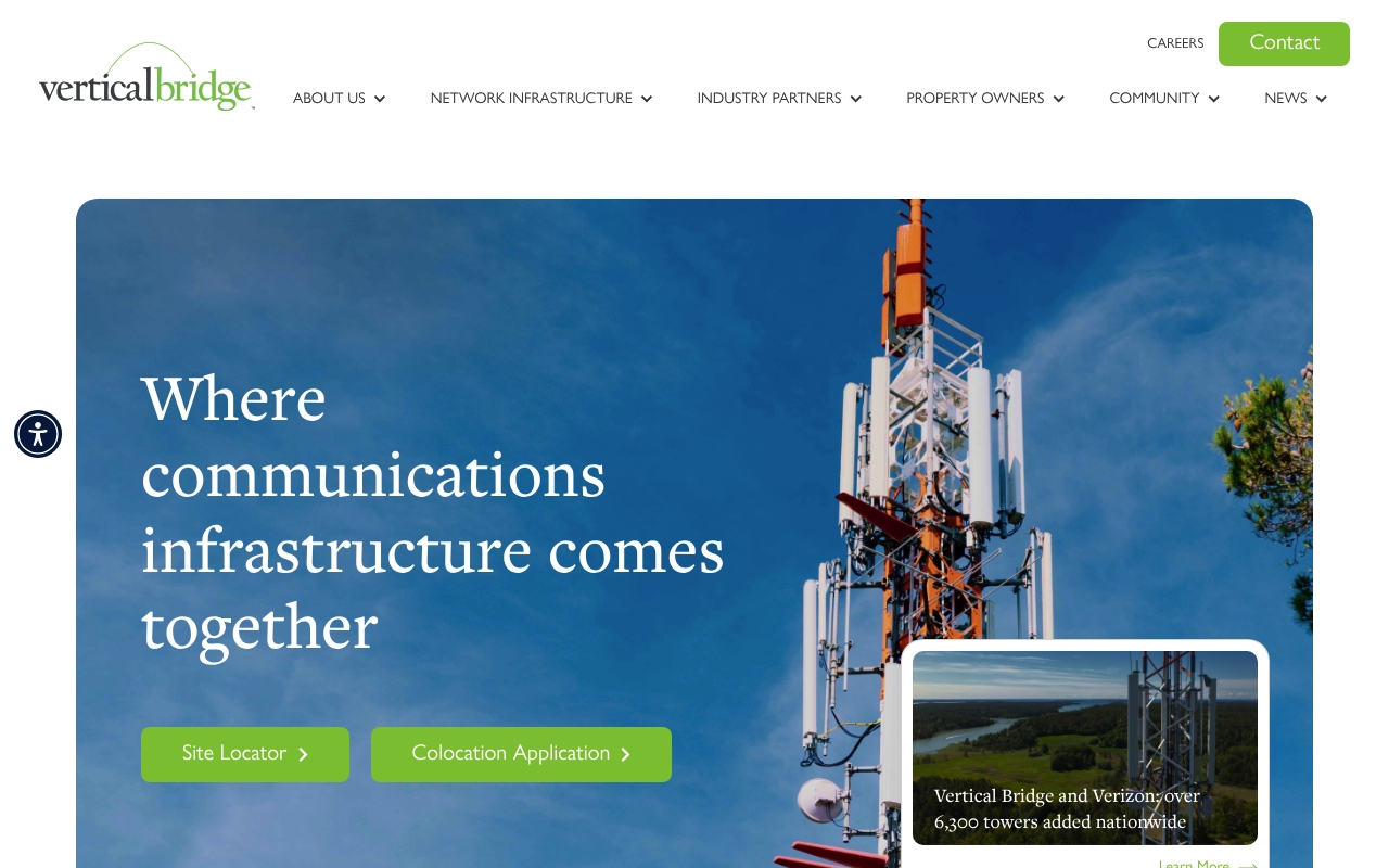 Vertical Bridge website