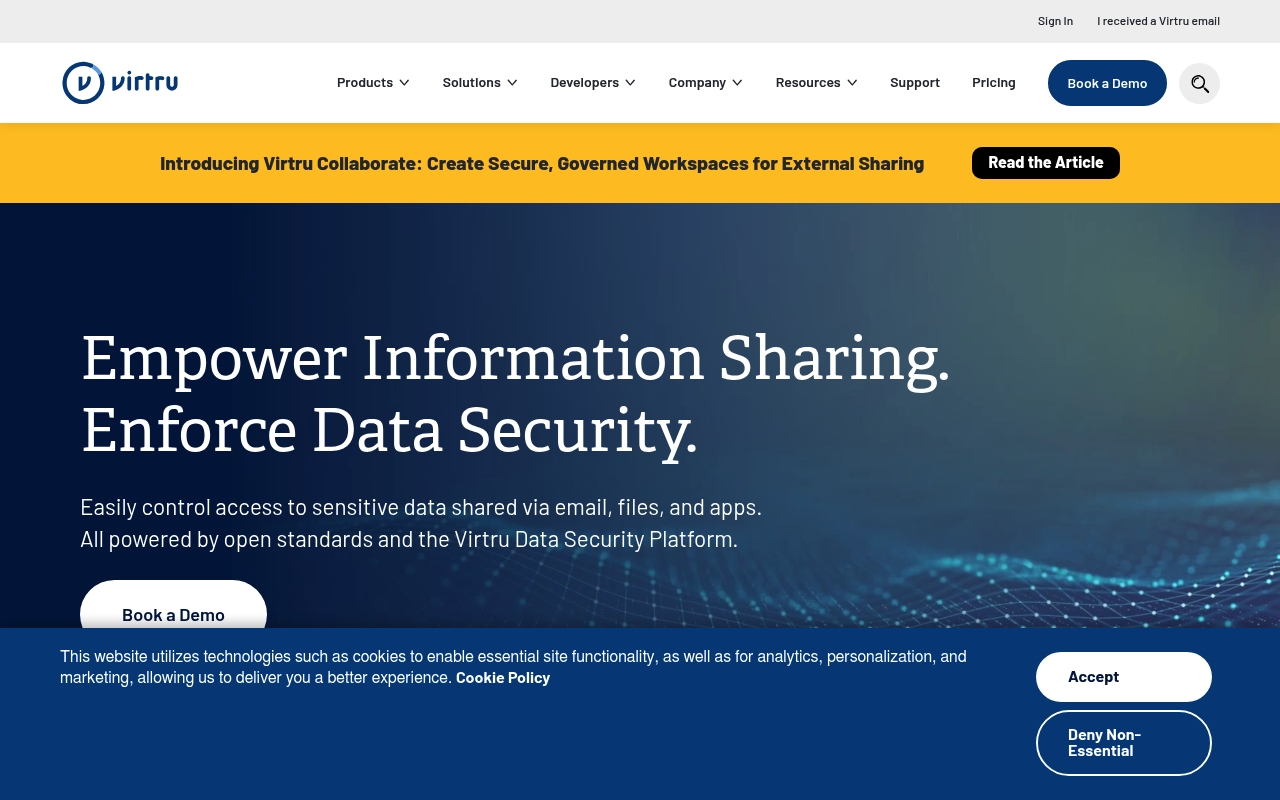 Virtru website