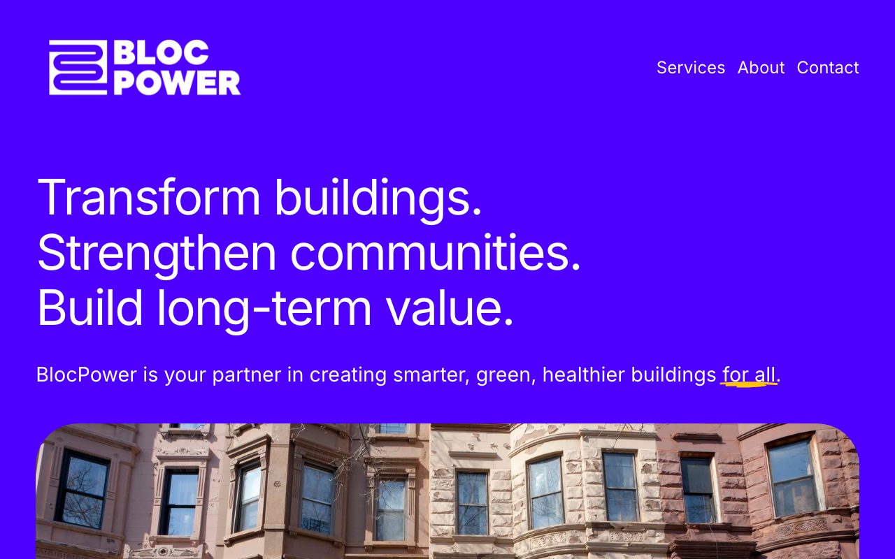 BlocPower website