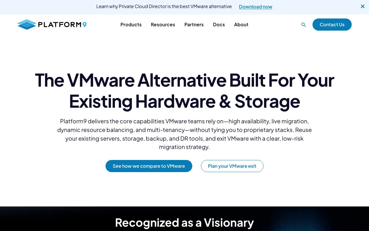 Platform9 Systems website