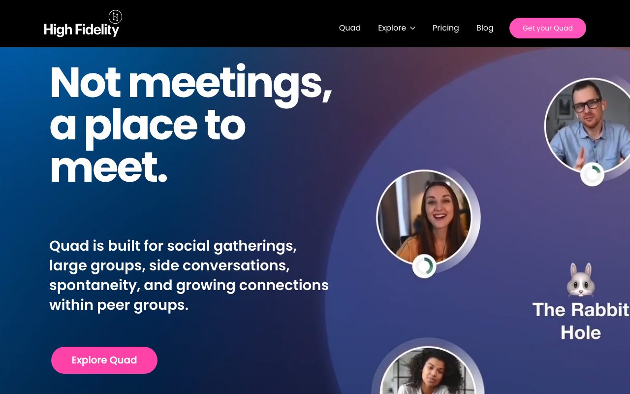 High Fidelity website