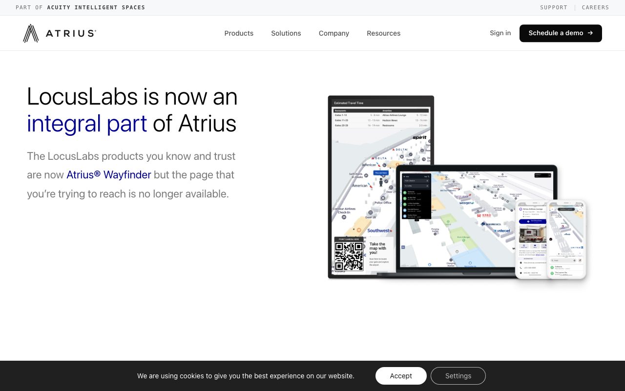 LocusLabs website