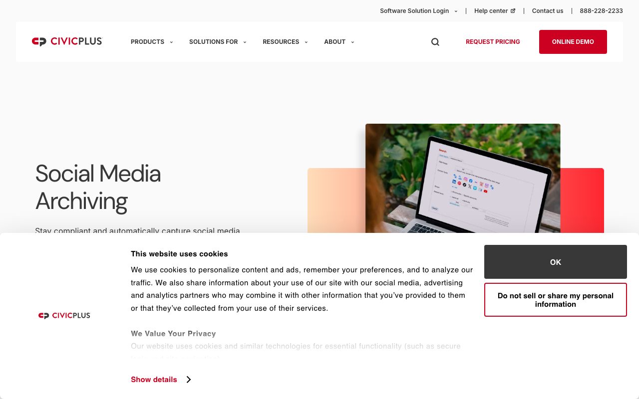 ArchiveSocial website