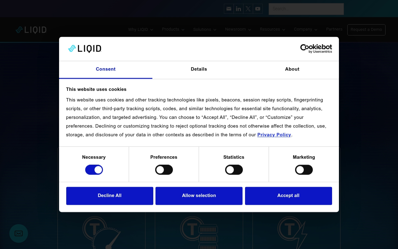 Liqid website