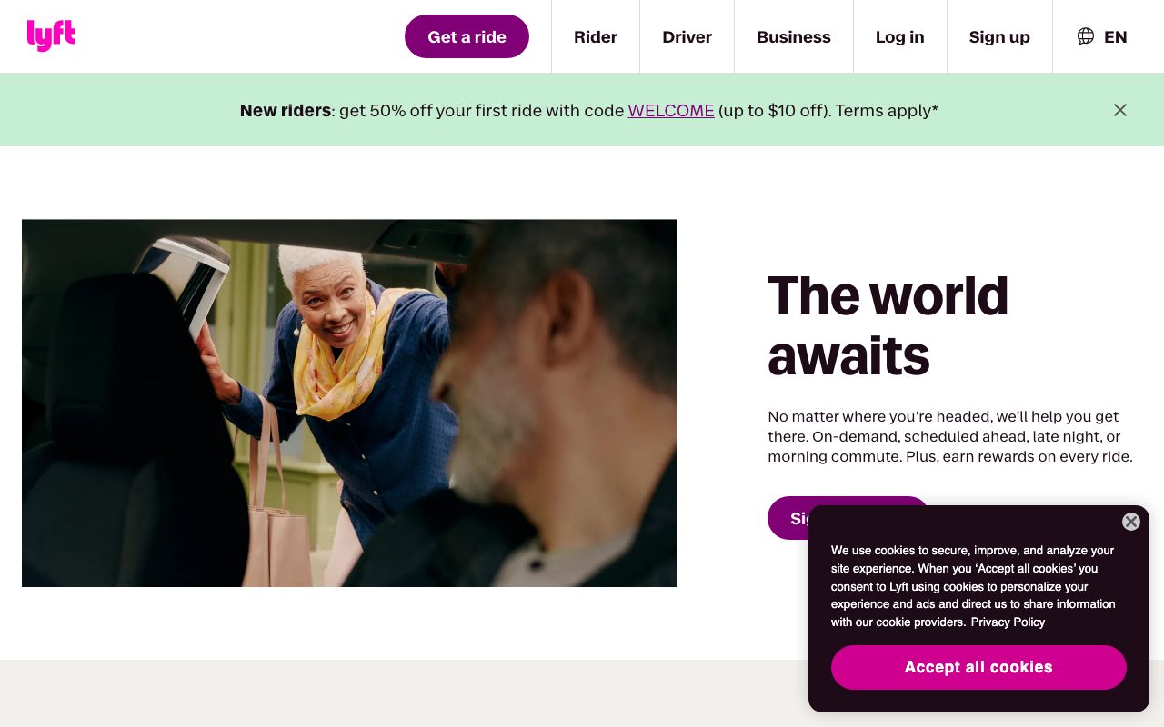 Lyft website