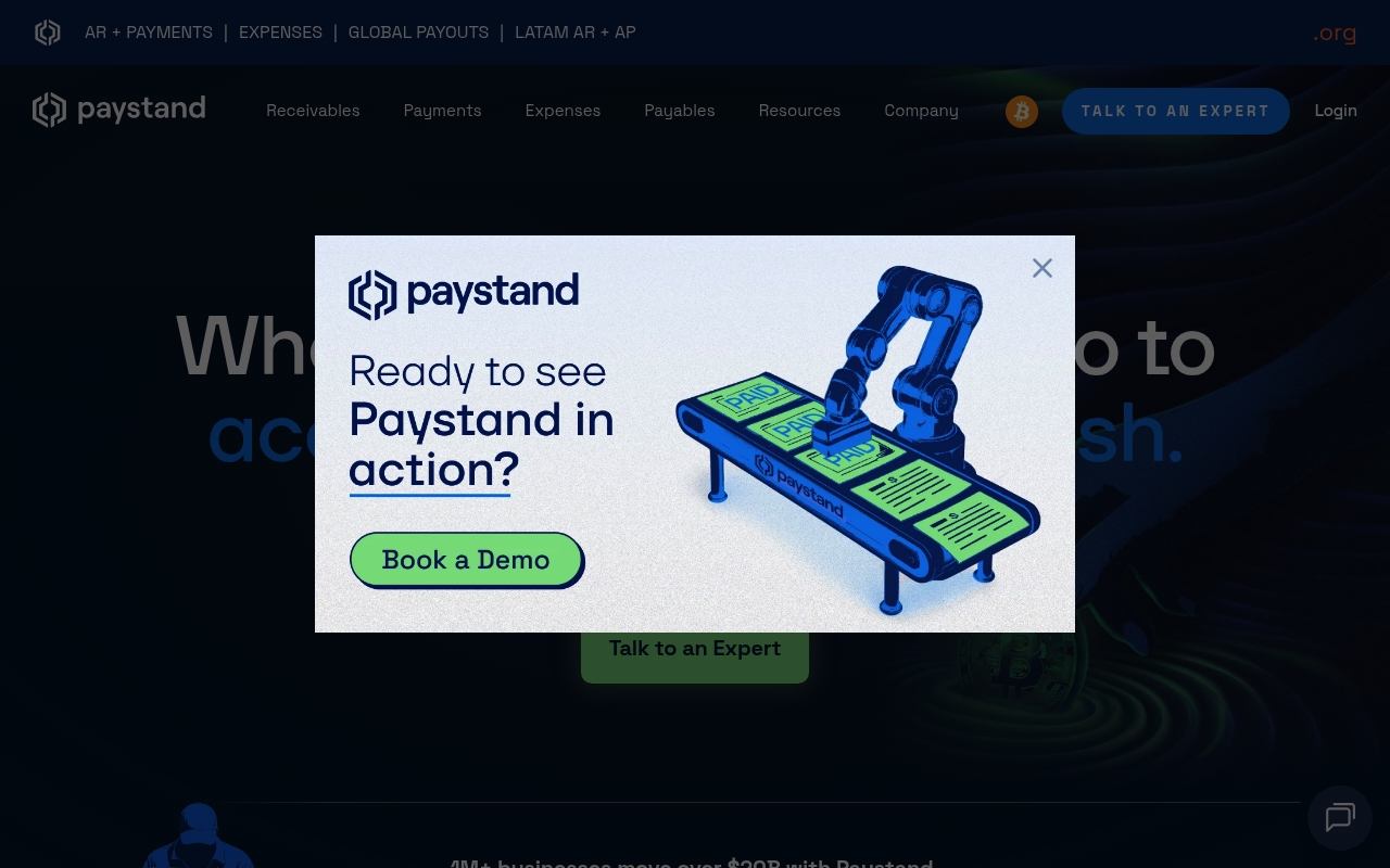 Paystand website