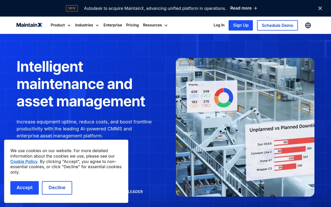 MaintainX website