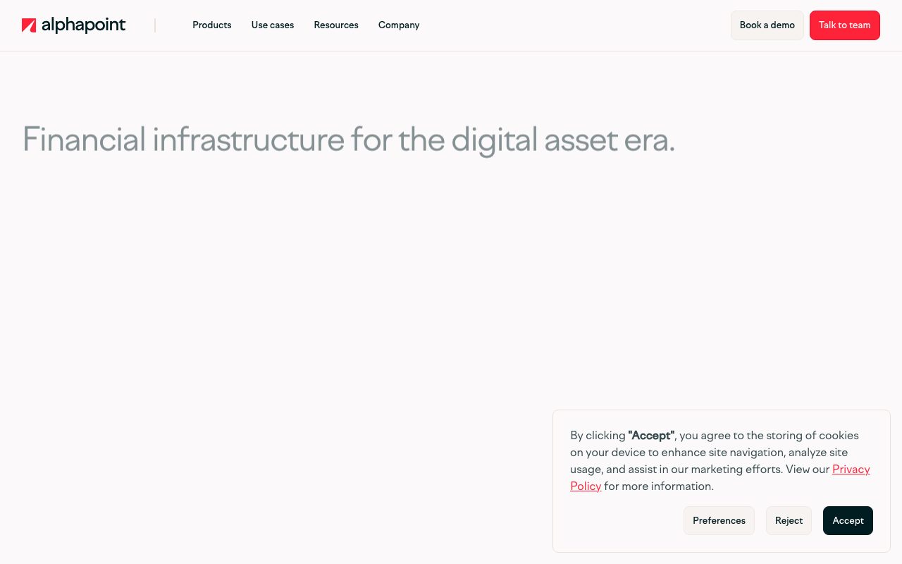 AlphaPoint website