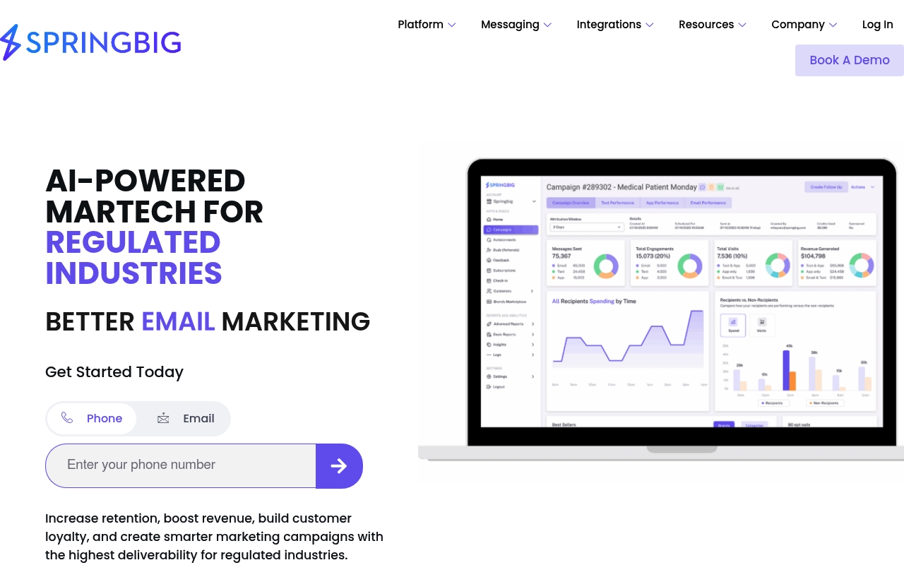 springbig website