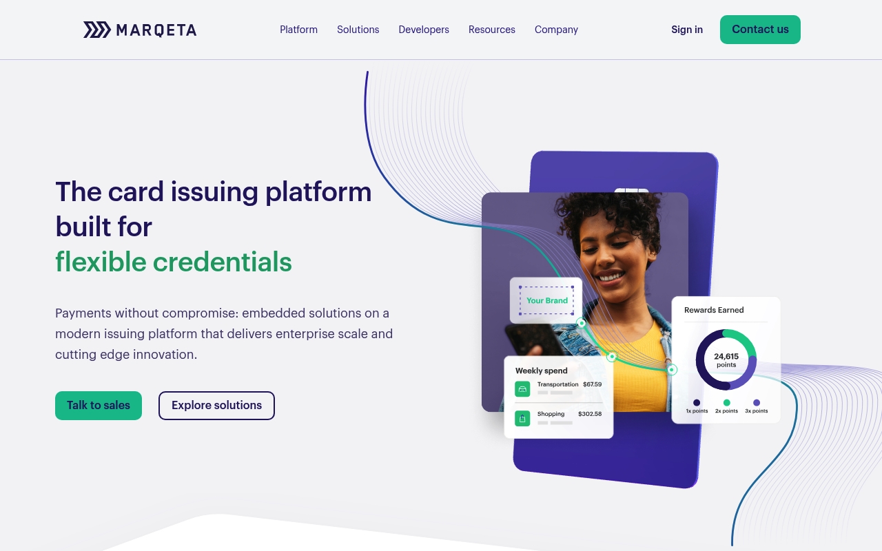 Marqeta website