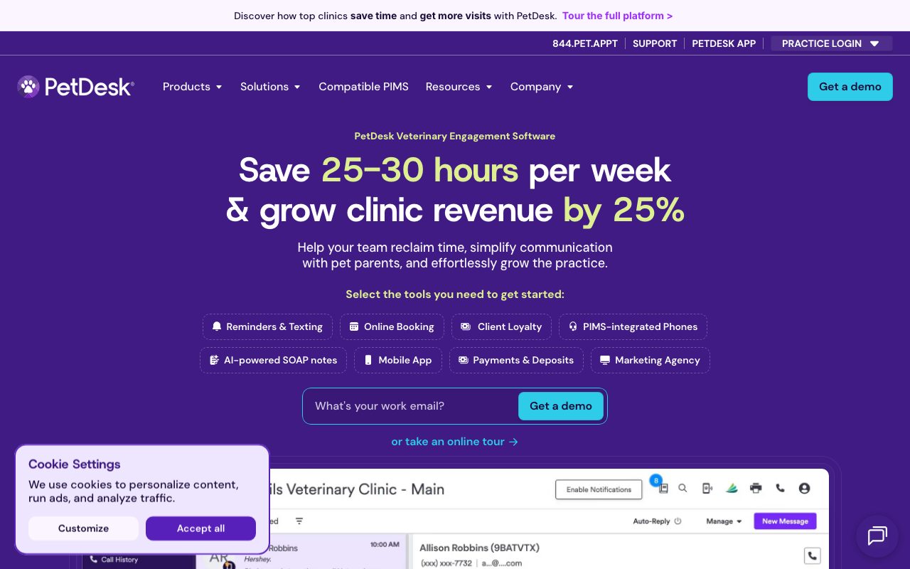 PetDesk website