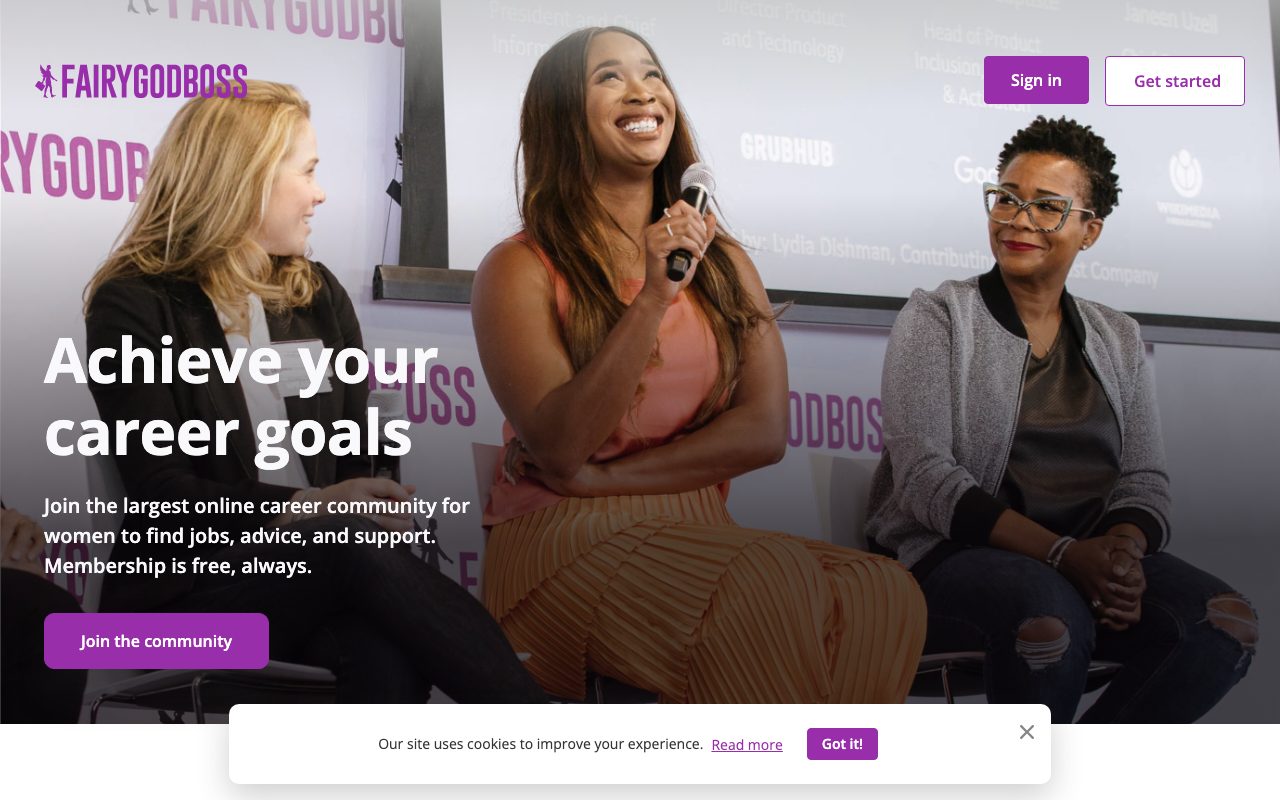 Fairygodboss website