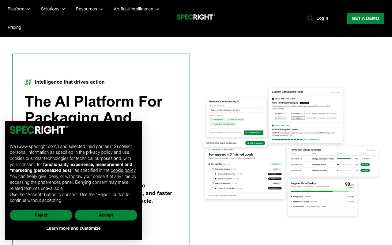 Specright website