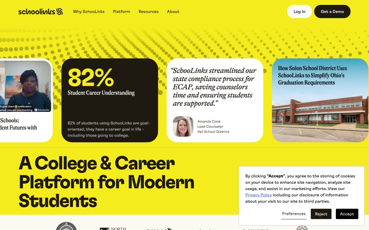 SchooLinks website