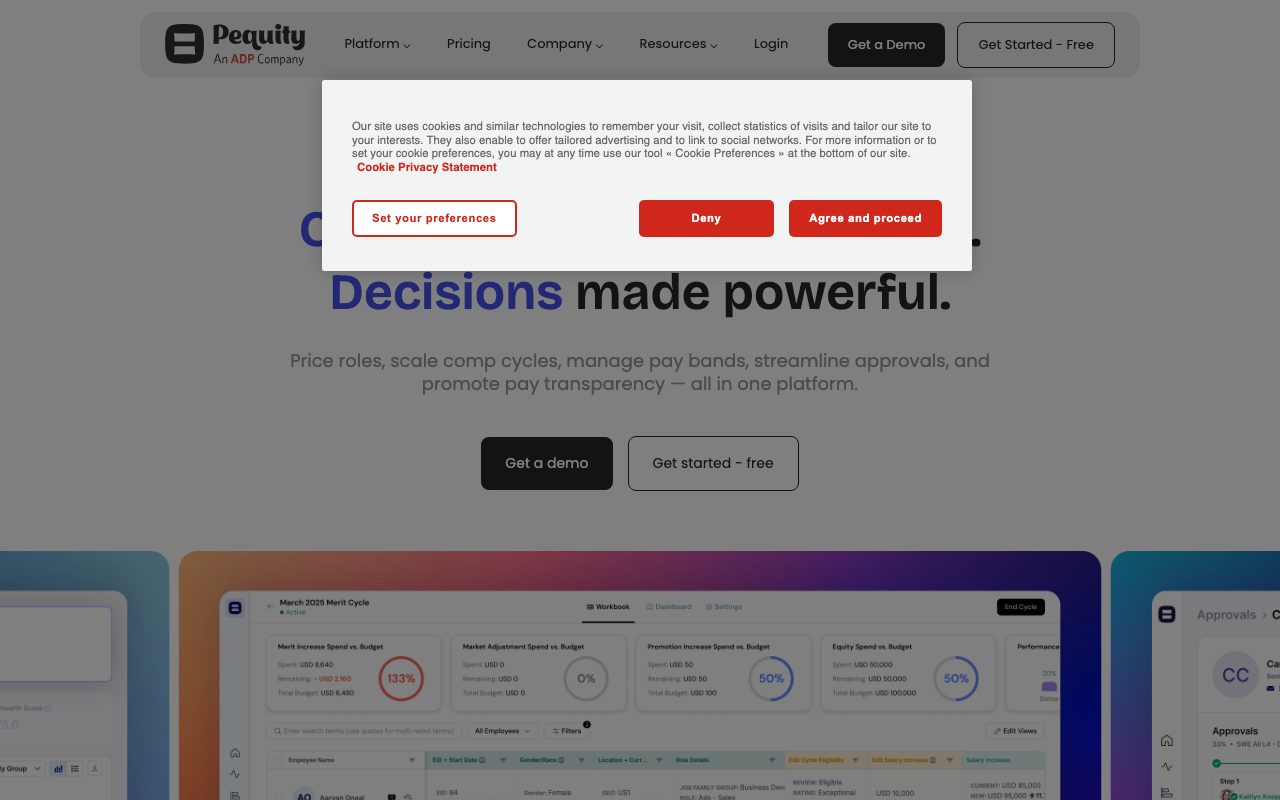 Pequity website