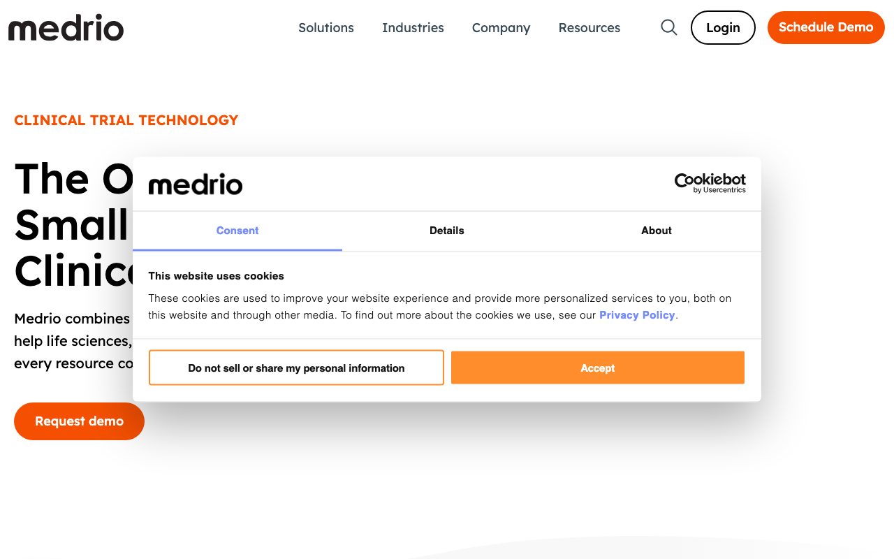 Medrio website