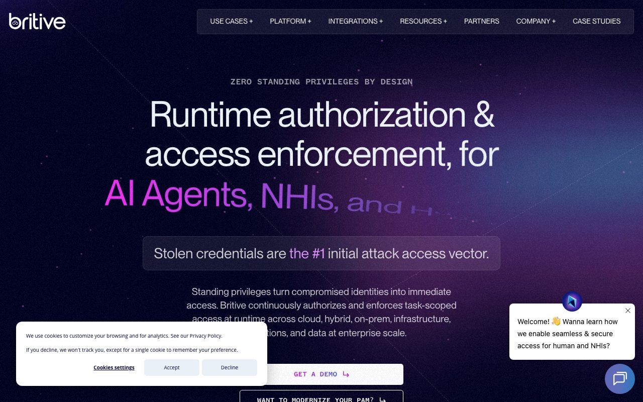 Britive website
