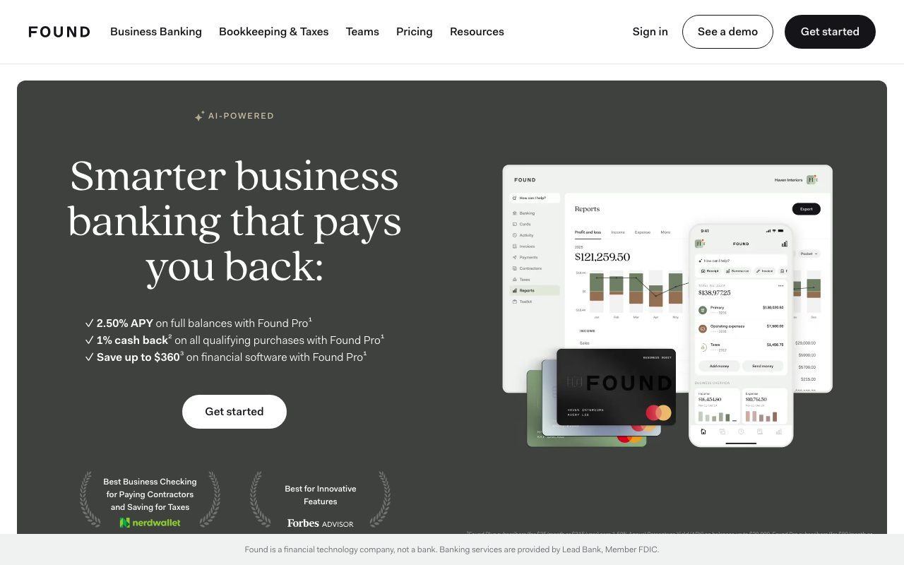 Found website