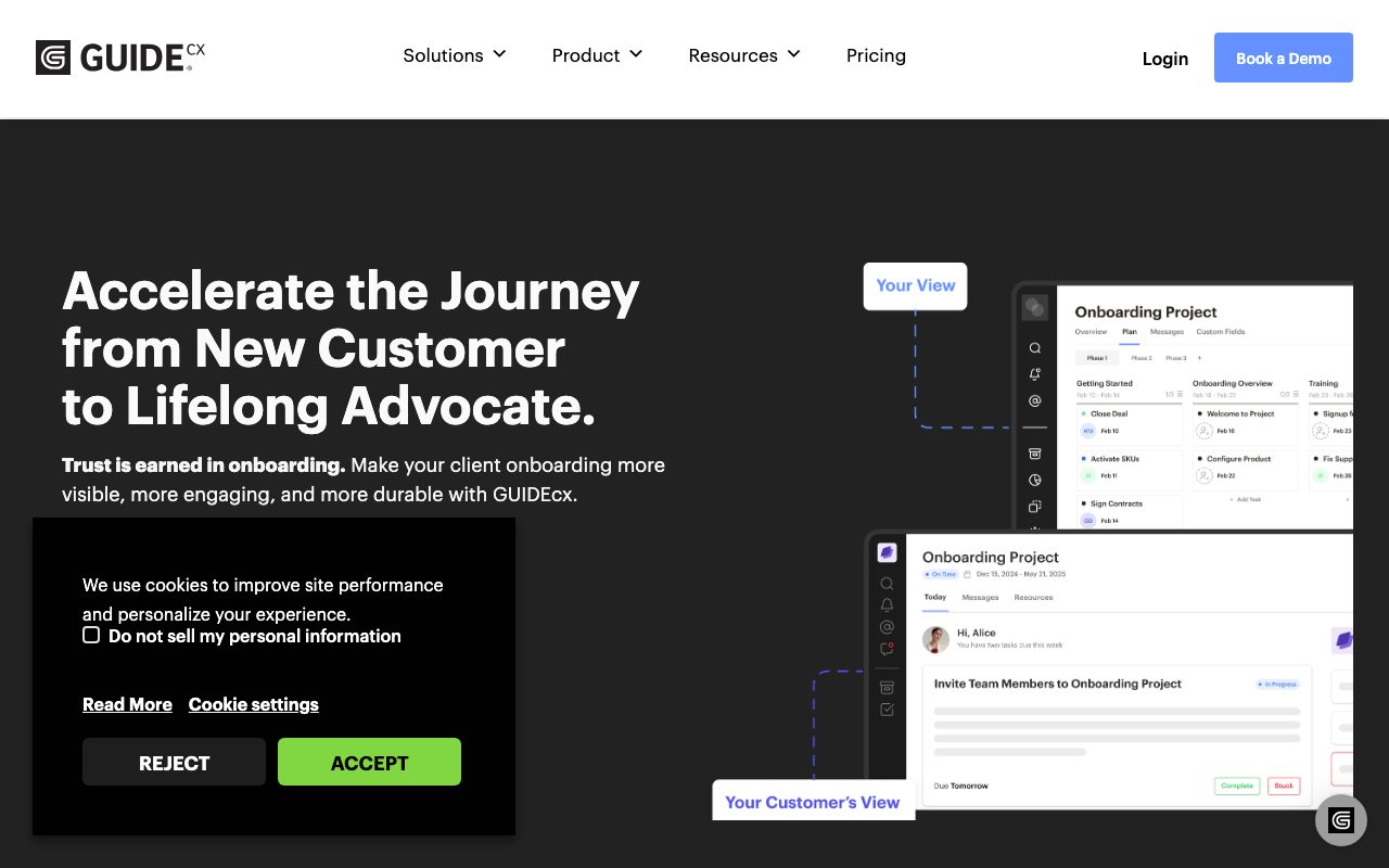 GuideCX website