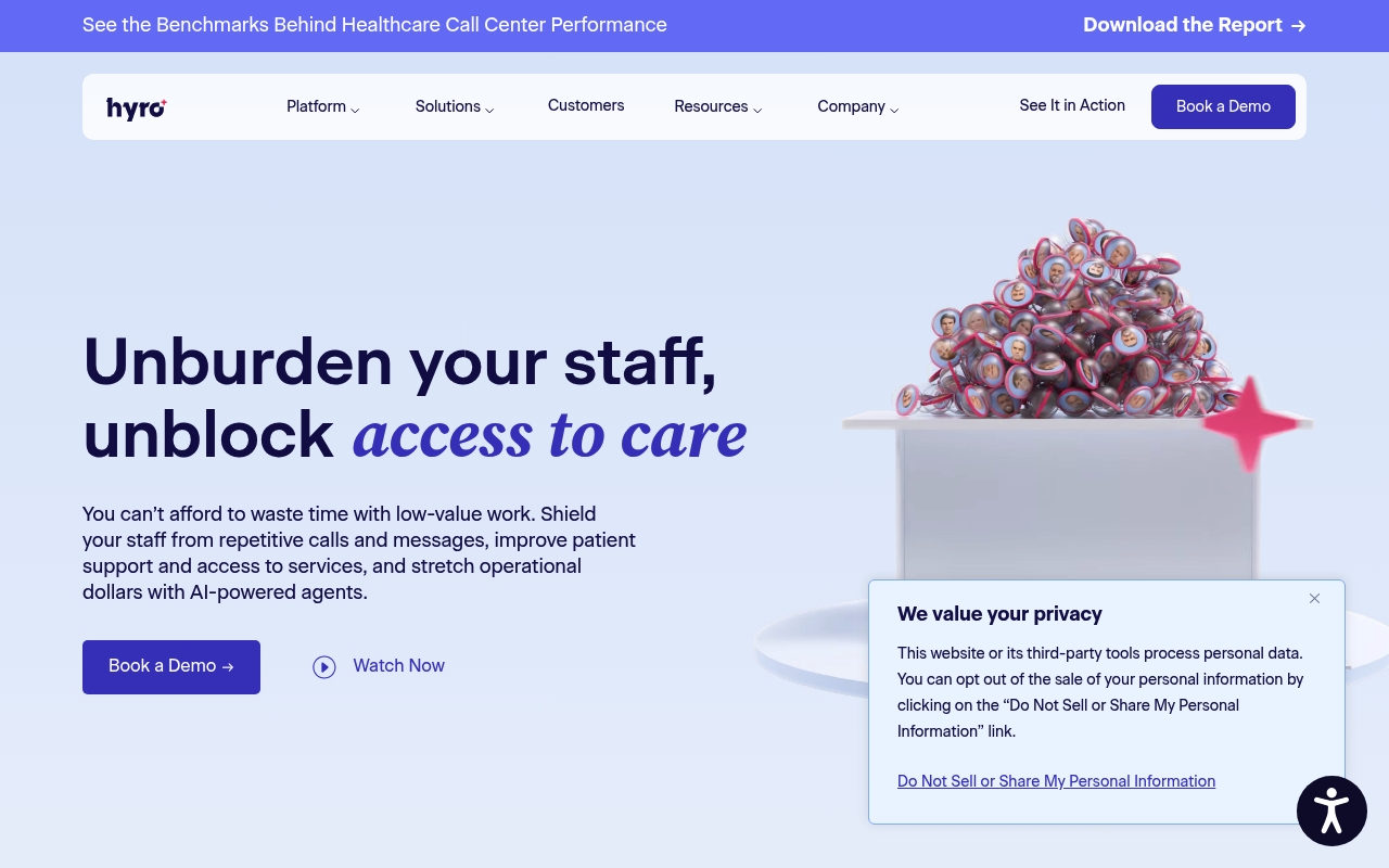 Hyro website