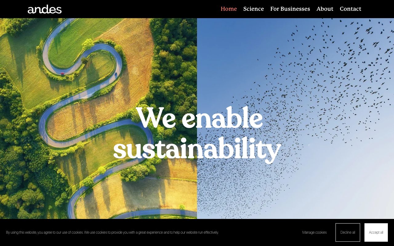 Andes website