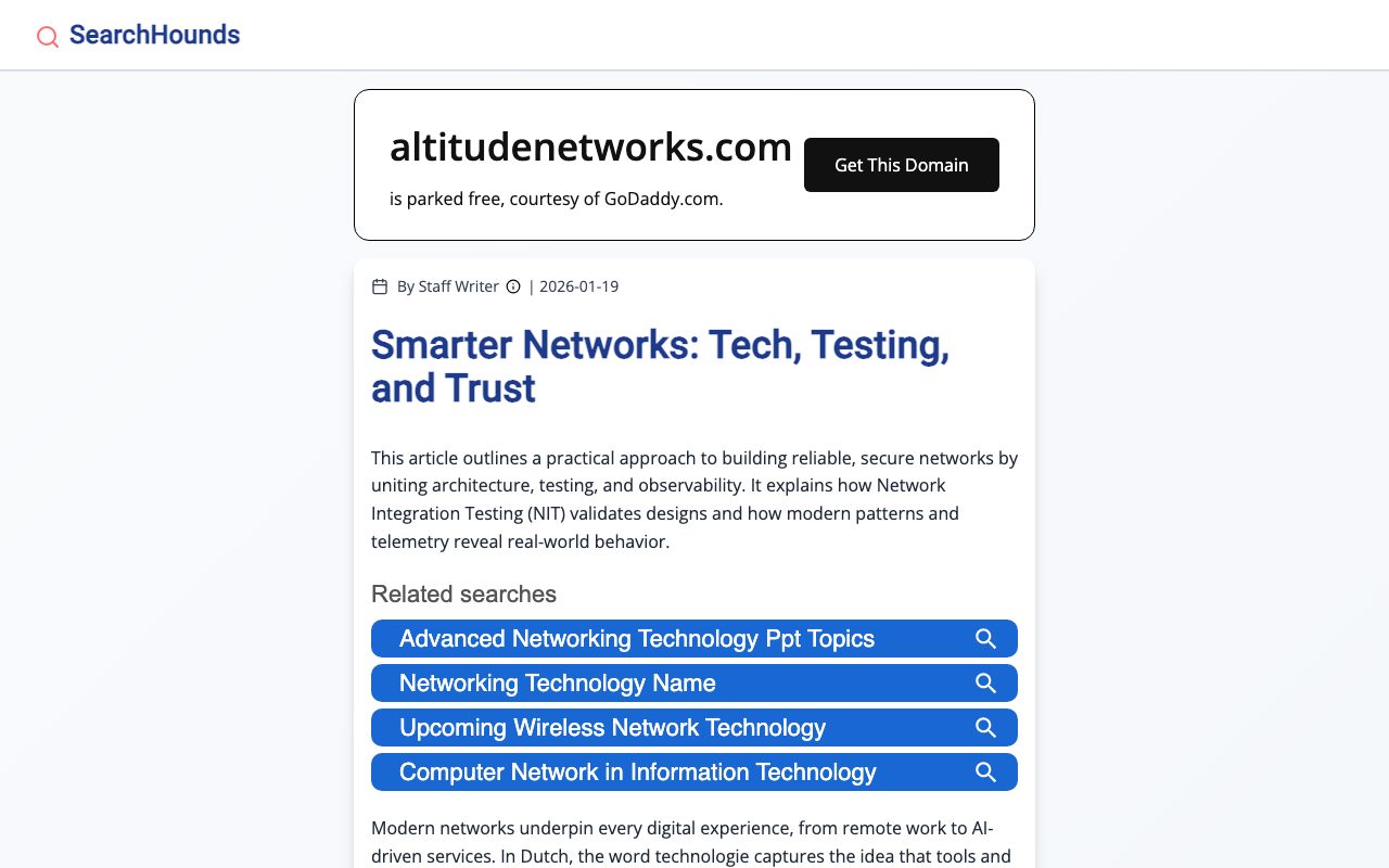 Altitude Networks website