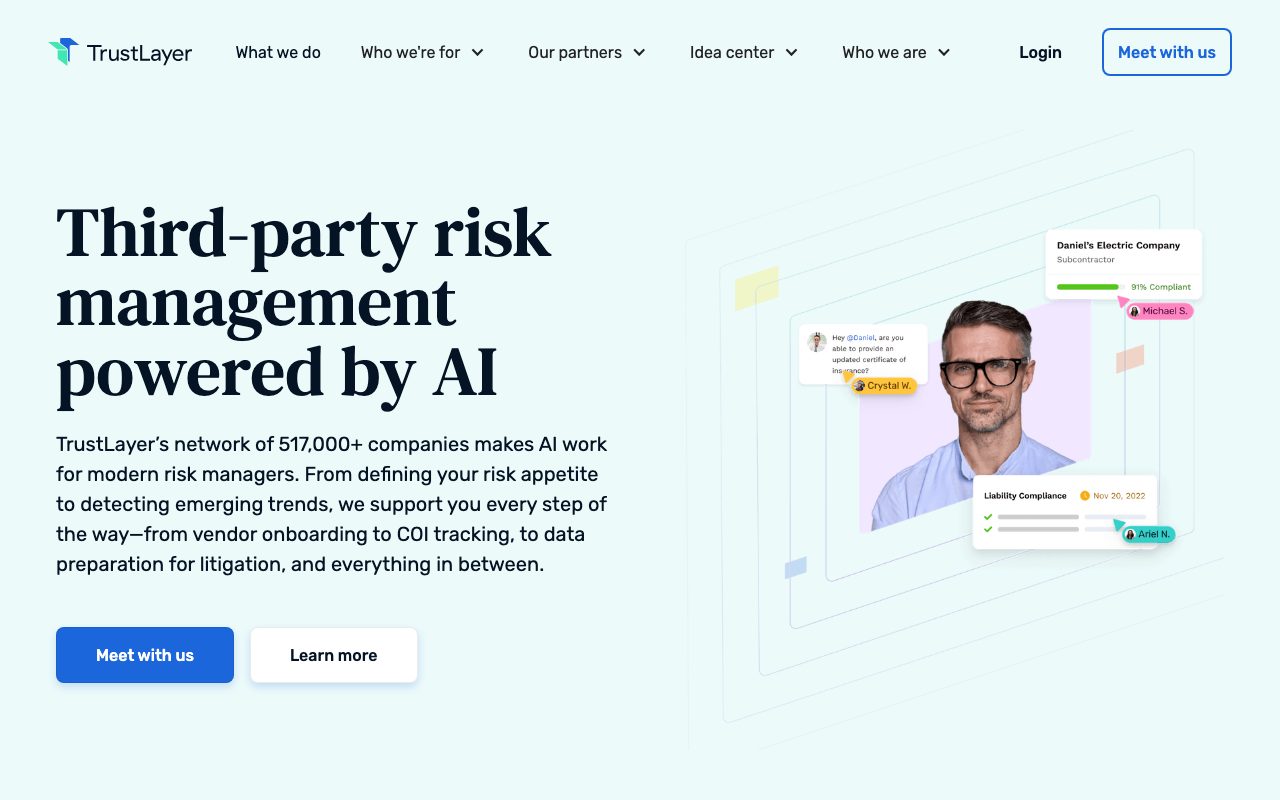 TrustLayer website