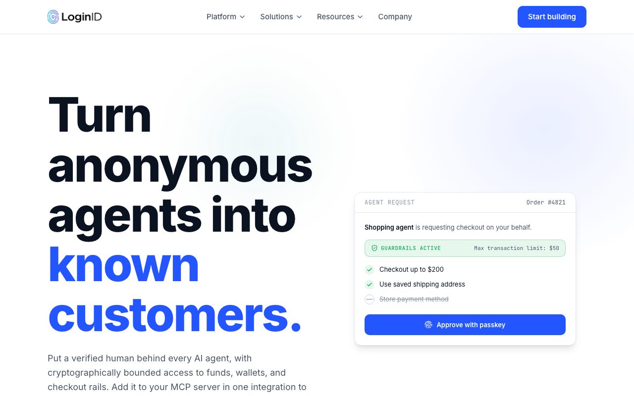 LoginID website