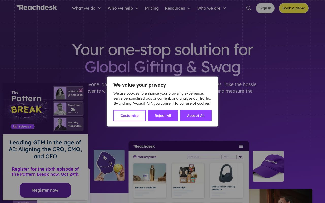 Reachdesk website
