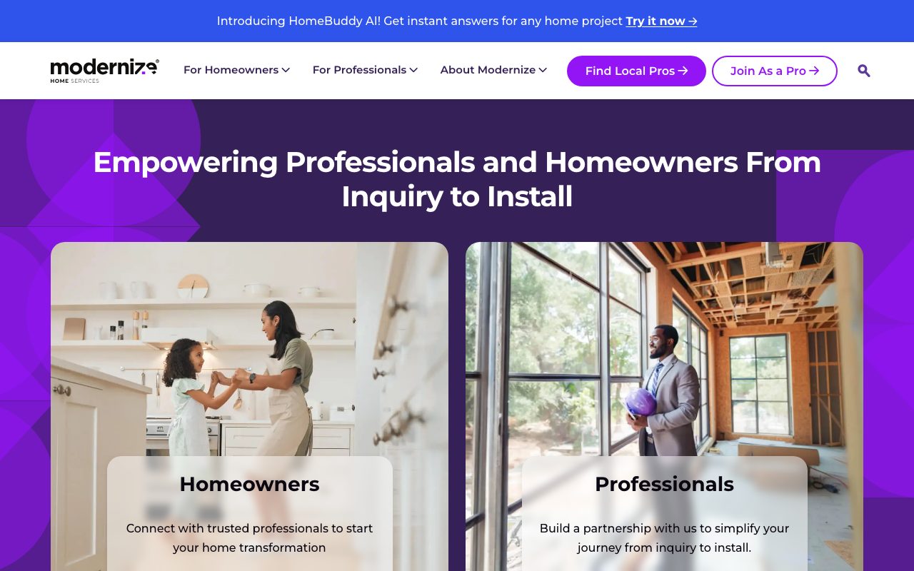 Modernize website