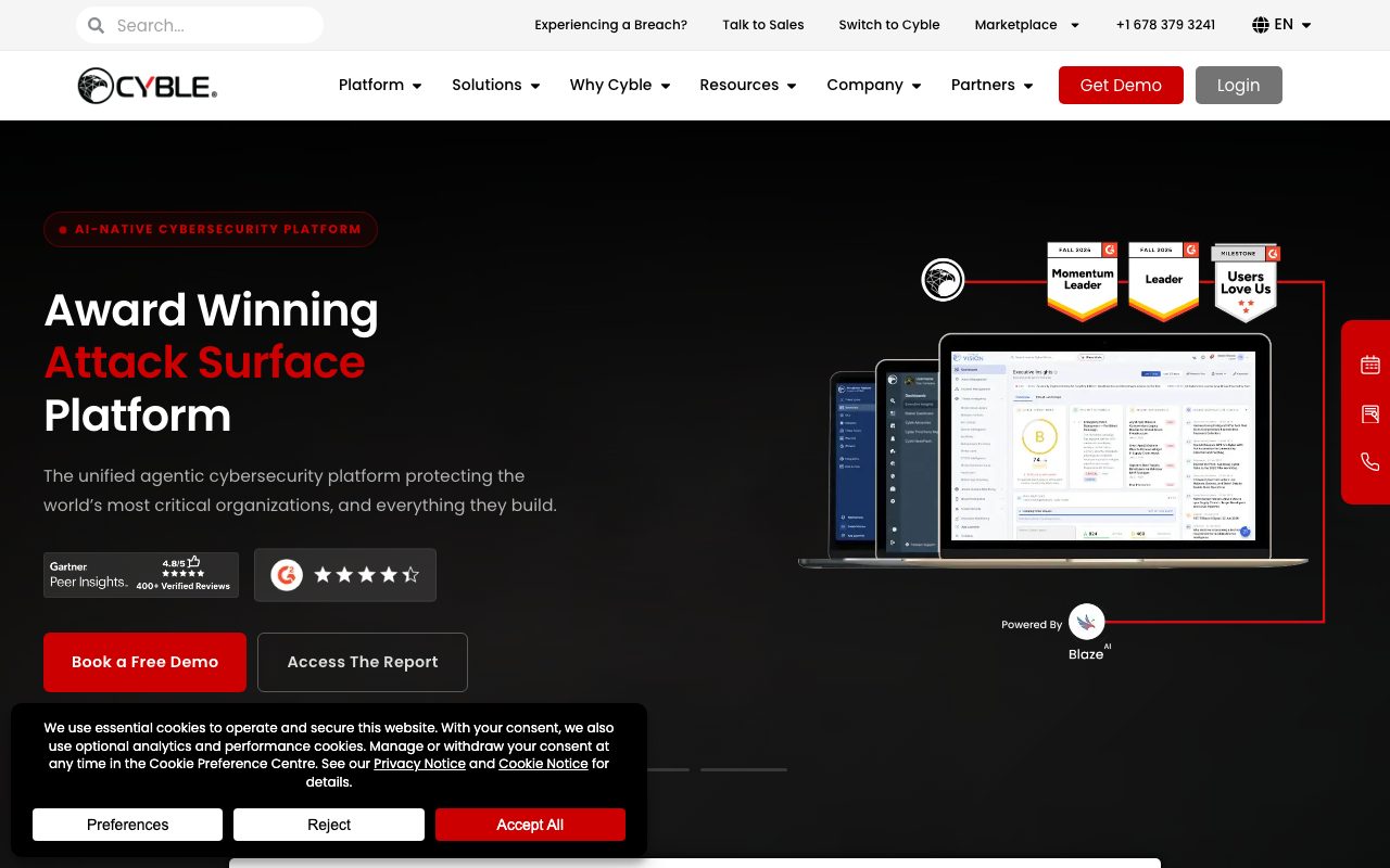 Cyble website