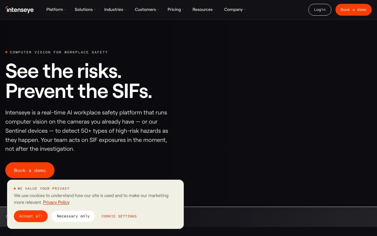 intenseye website