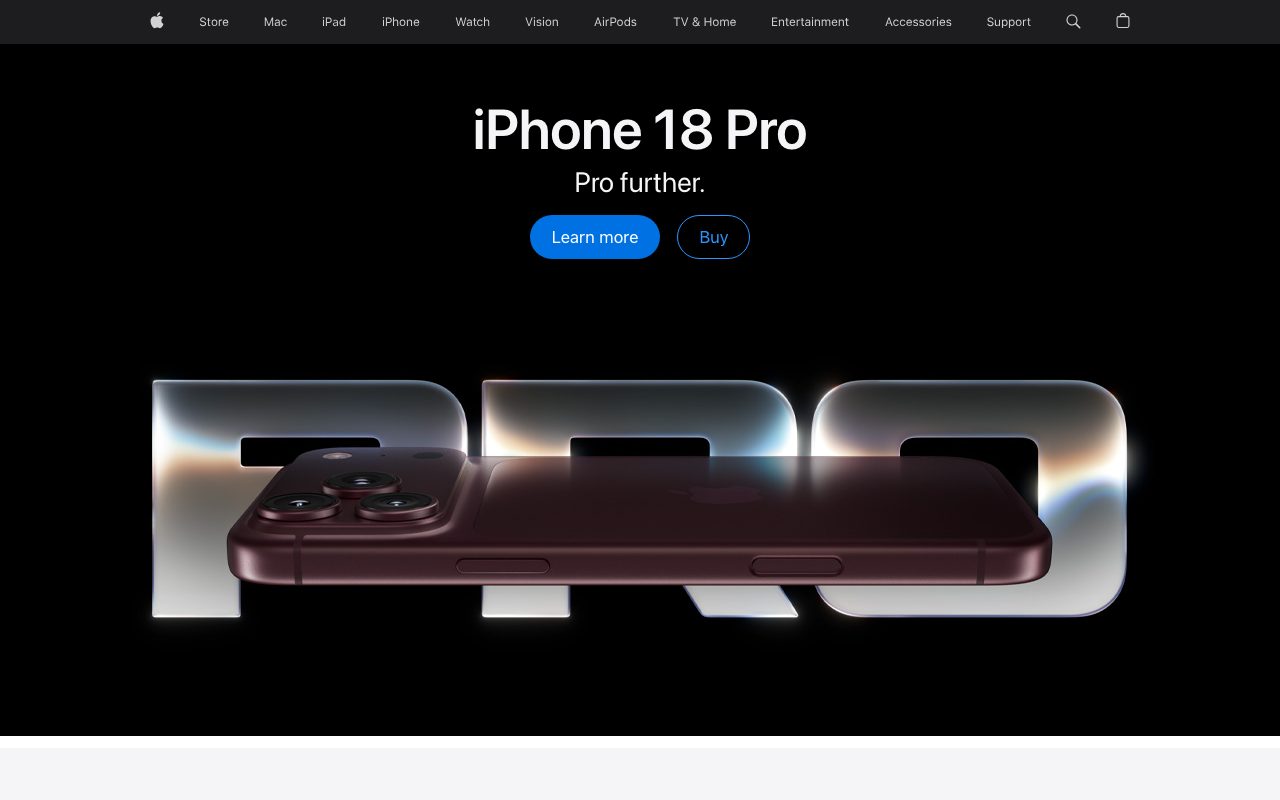 Apple website