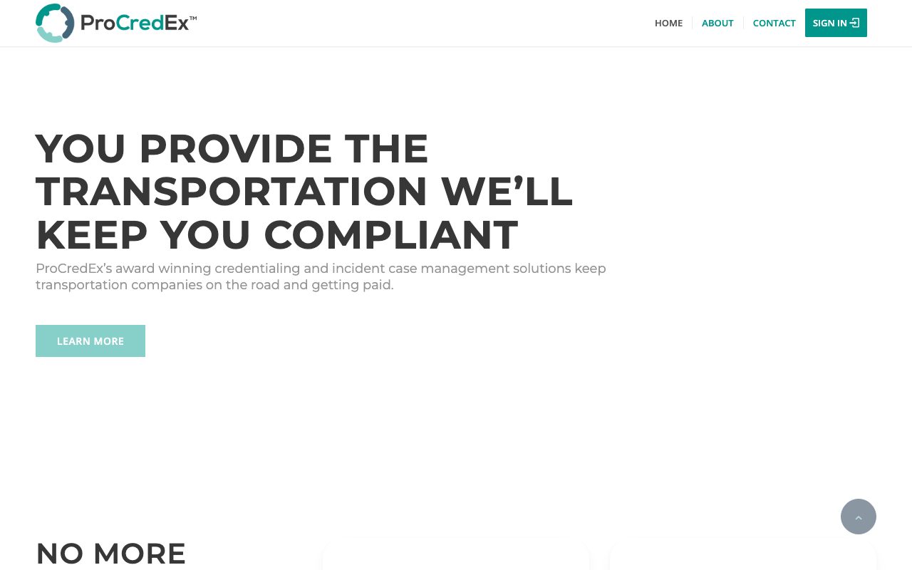 Professional Credentials Exchange website