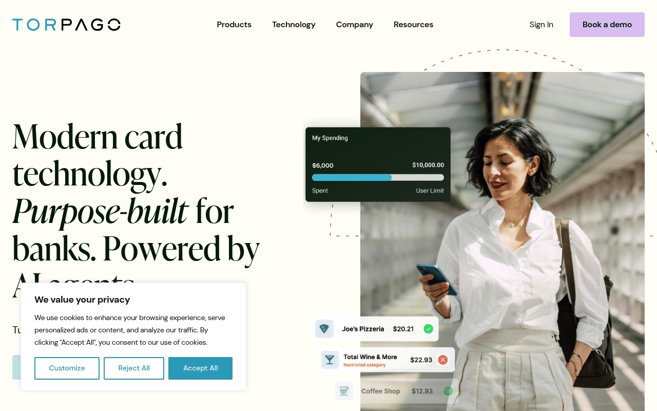 Torpago website