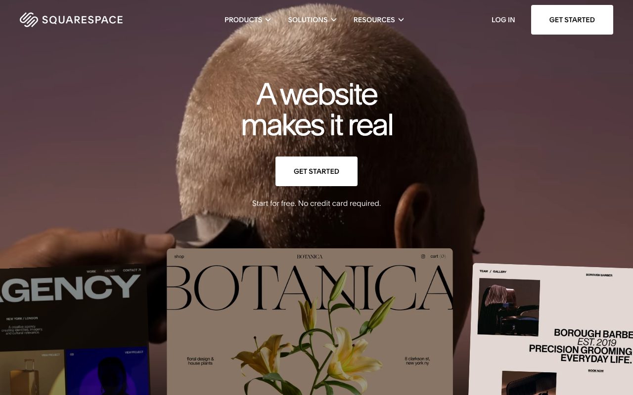 Squarespace website