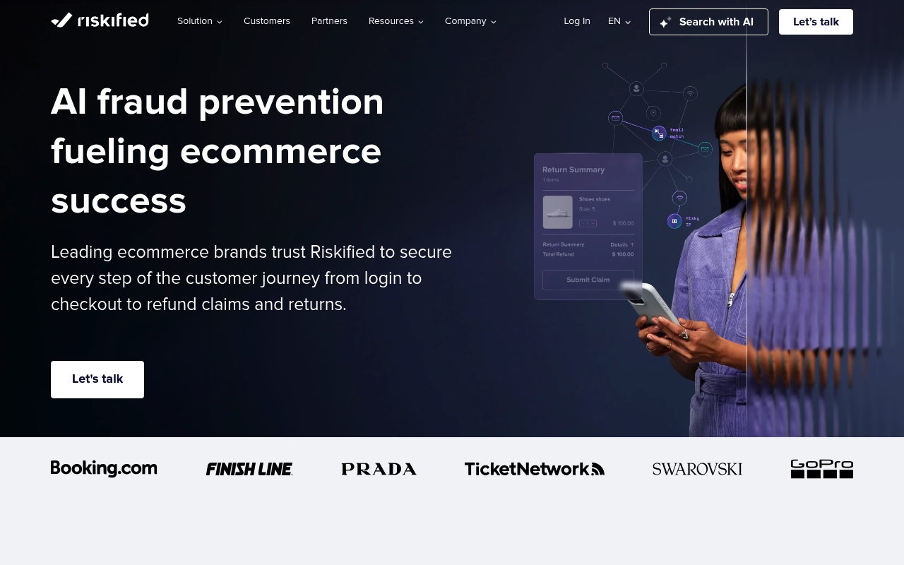 Riskified website
