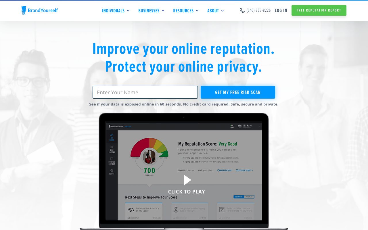 BrandYourself website