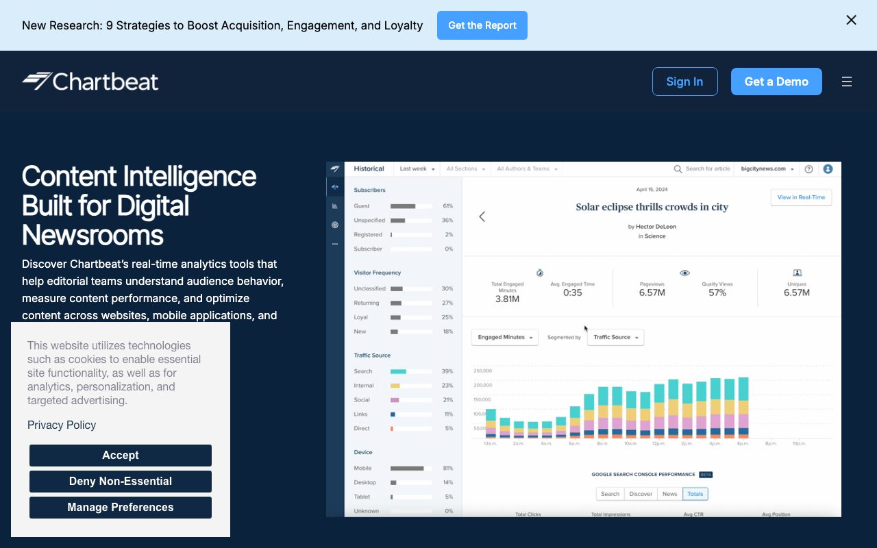 Chartbeat website