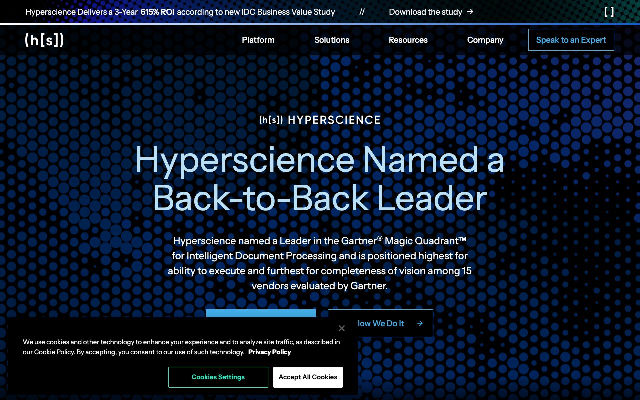 Hyperscience website