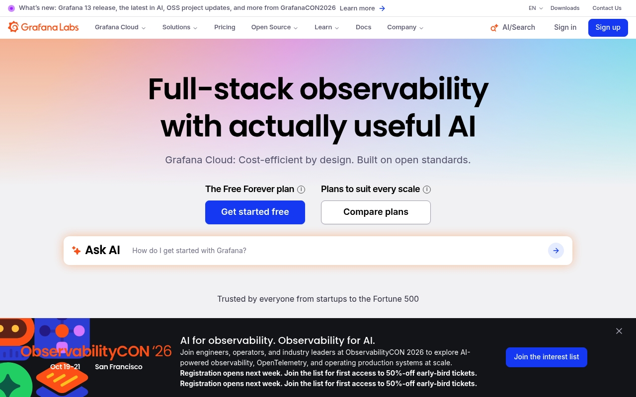 Grafana Labs website