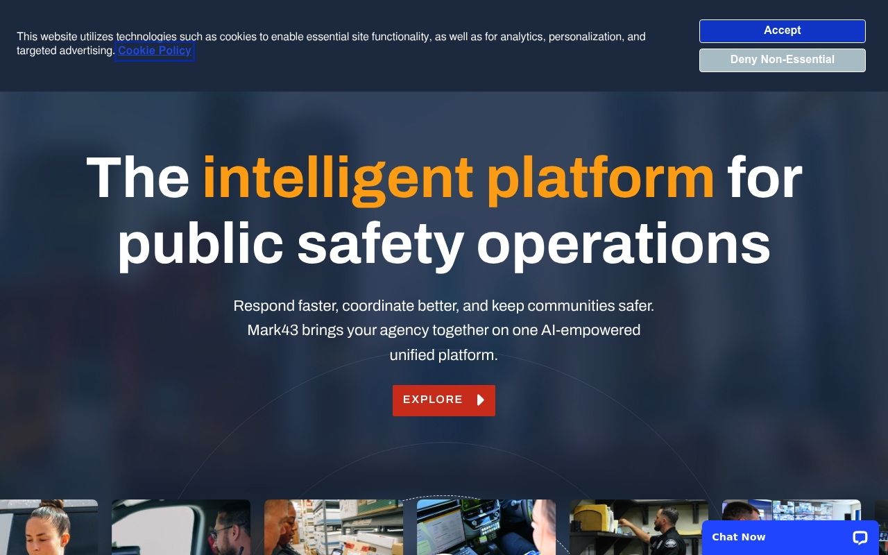 Mark43 website