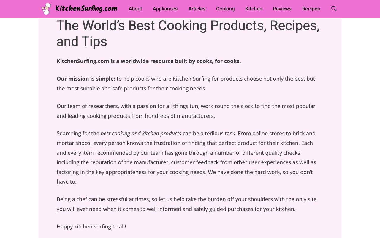 Kitchensurfing website