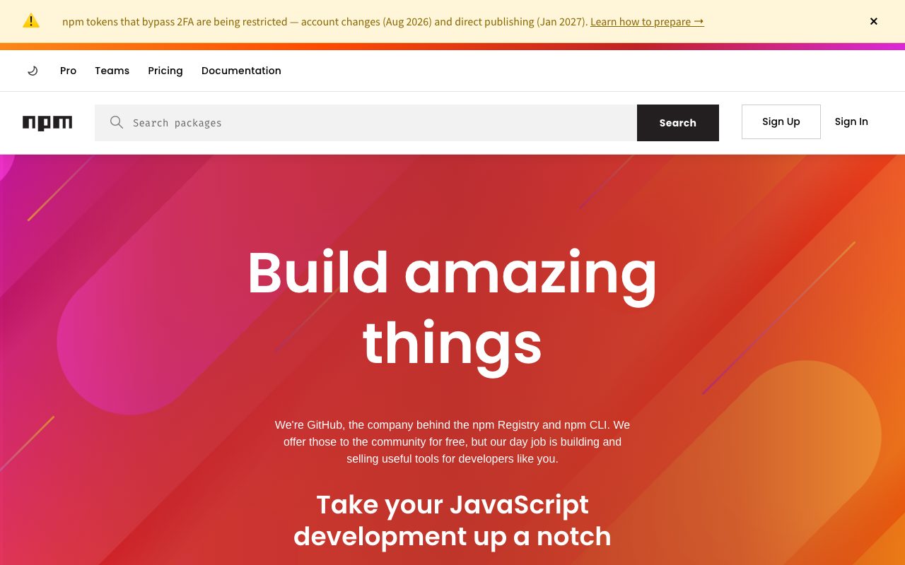 npm Inc website
