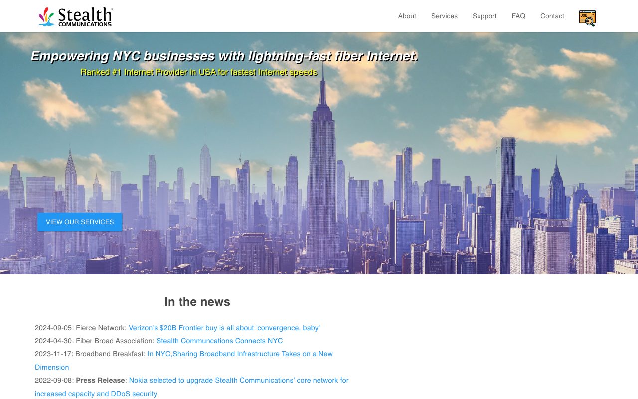 Stealth Communications website