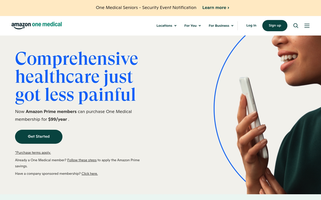 One Medical website