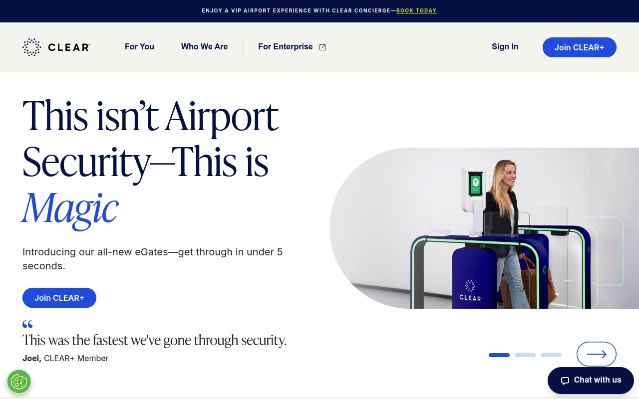 CLEAR website