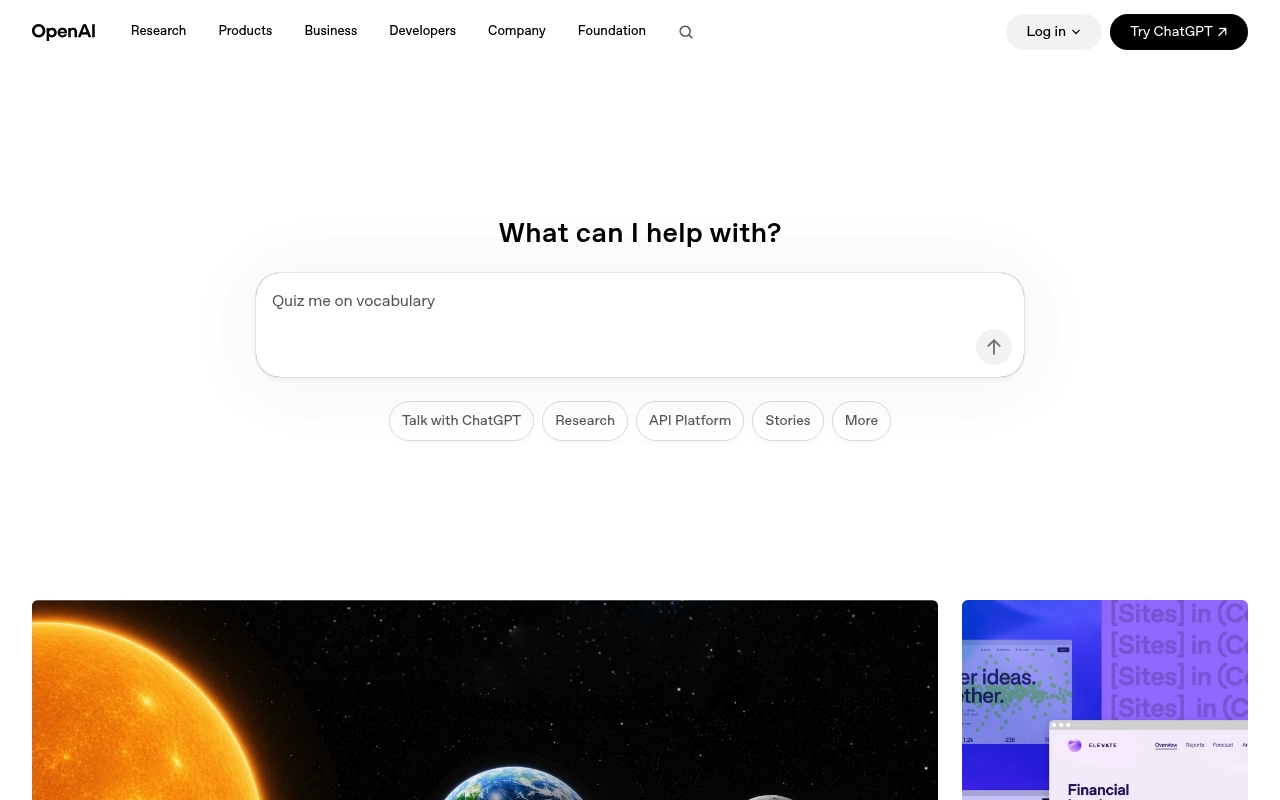 OpenAI website
