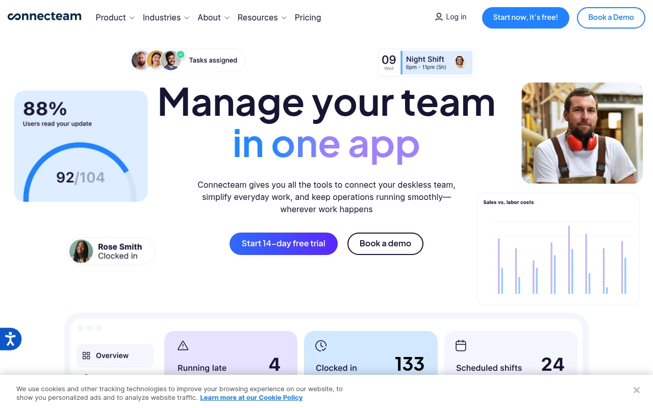 Connecteam website